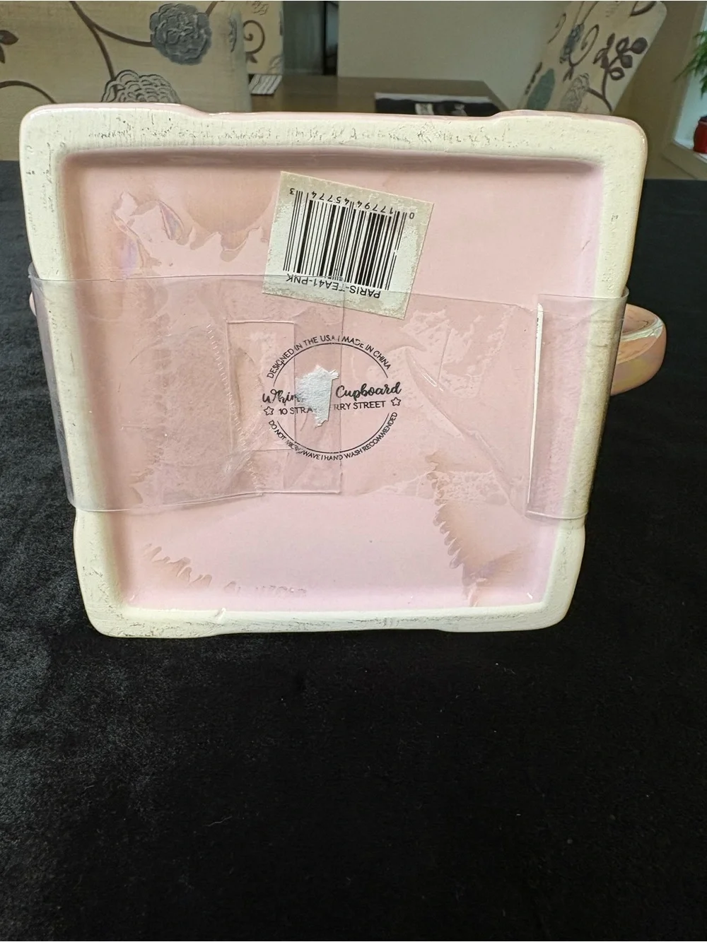 Iridescent Pink Eiffel Tower Teapot Set - Picture 8 of 8